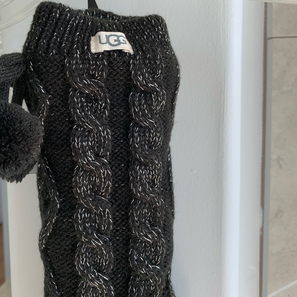 UGG Pom Metallic Fleece Lined Crew Socks - Picture 9 of 9